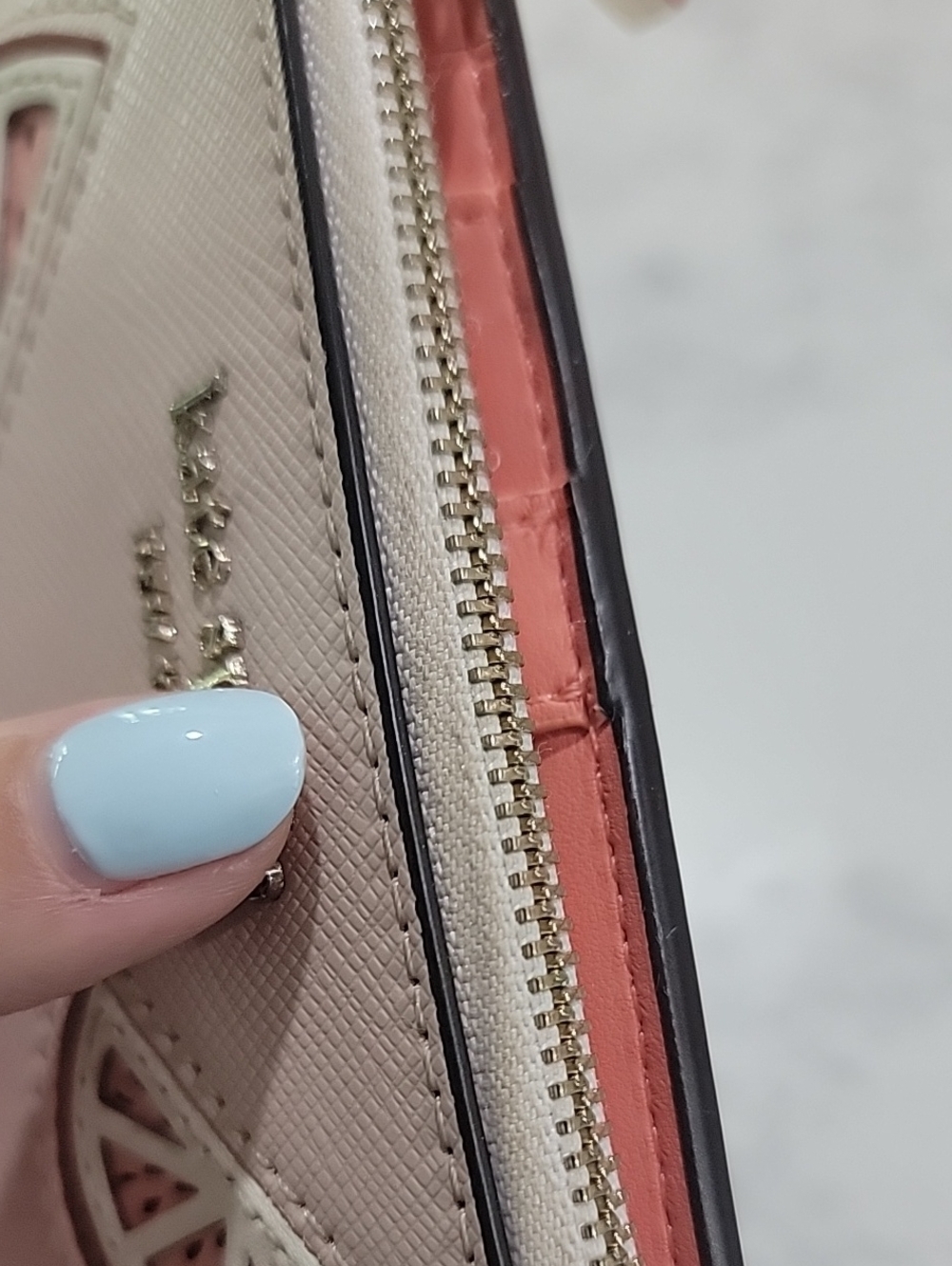 kate spade Tini Slim Bifold pale pink With Embellished Grapefruit Slices wallet - Picture 14 of 16